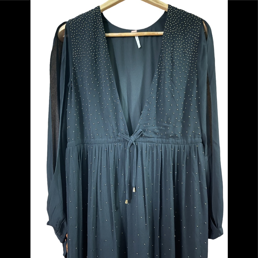 Free people Maxi Dress in Black size S NWOT